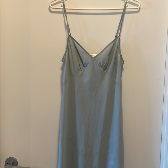 Babaton Blue Slip Dress - Picture 1 of 5